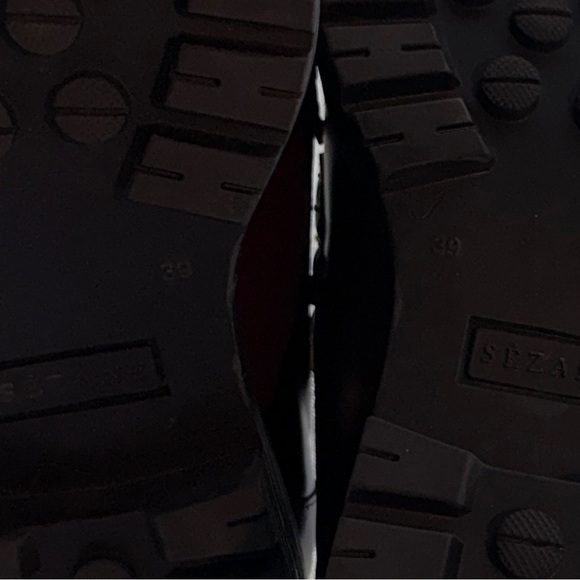 SEZANE Tassel Bit Loafers in Deep Burgundy Leather - Picture 5 of 5